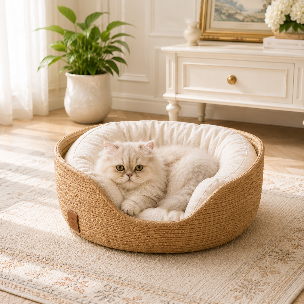 Cama Artesanal de Bambu Elegance™ - Elegância Para sua Casa, Conforto Para o seu Pet