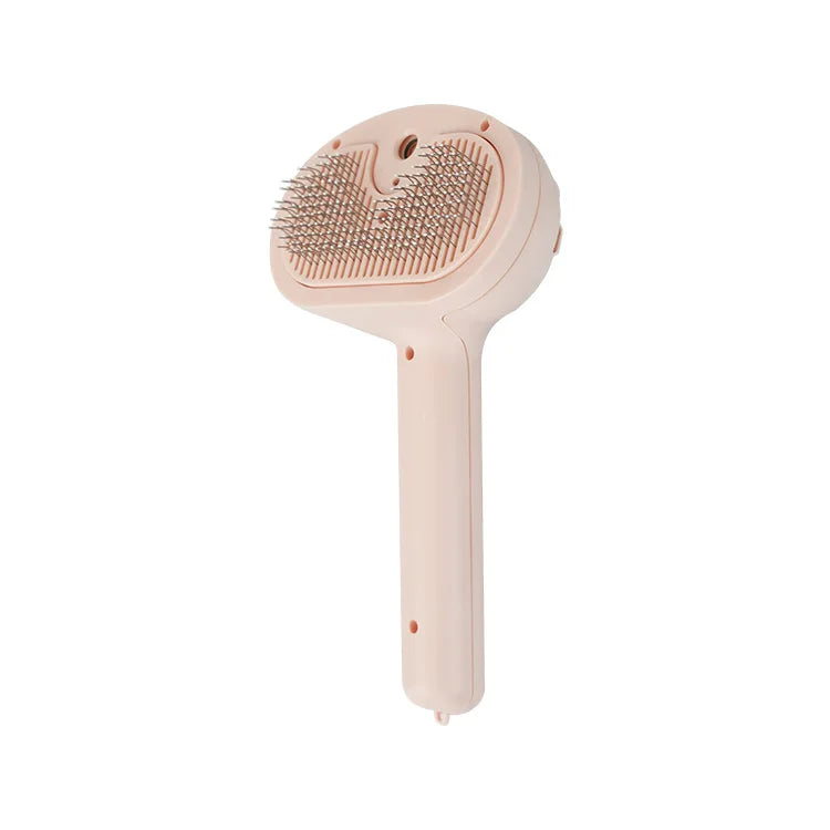 Escova Autolimpante Furly™ – Remove Pelos com Spray e Massagem para Pets