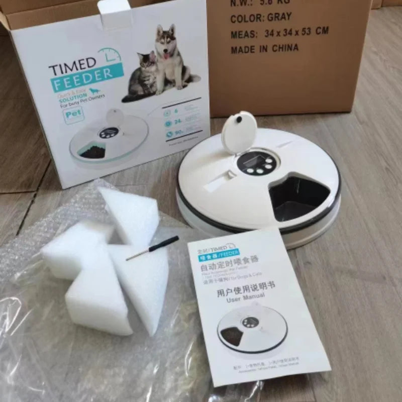 Alimentador Automático Para Cães E Gatos Com Temporizador - FC©