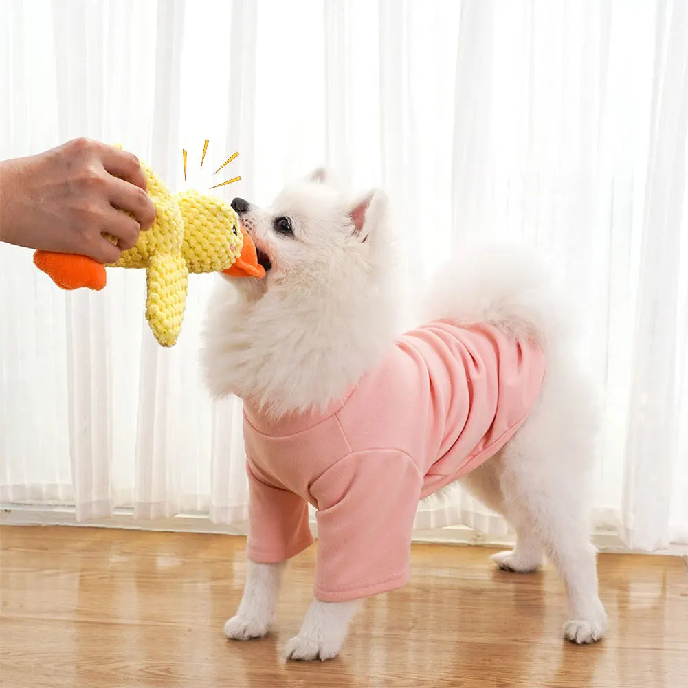 Brinquedo Pelúcia Pato Companheiro Emocional para Pets – Lupzy™ | Conforto, Aconchego e Segurança