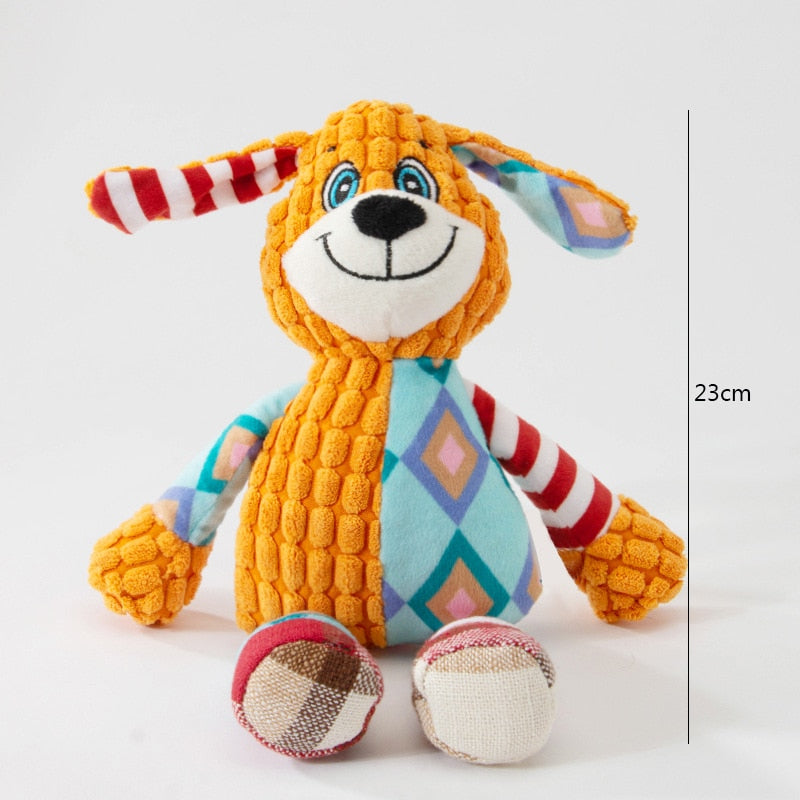 Brinquedo de Pelúcia Super Resistente com Som para Pets – Lupzy™ | Diversão Durável e Alívio do Estresse