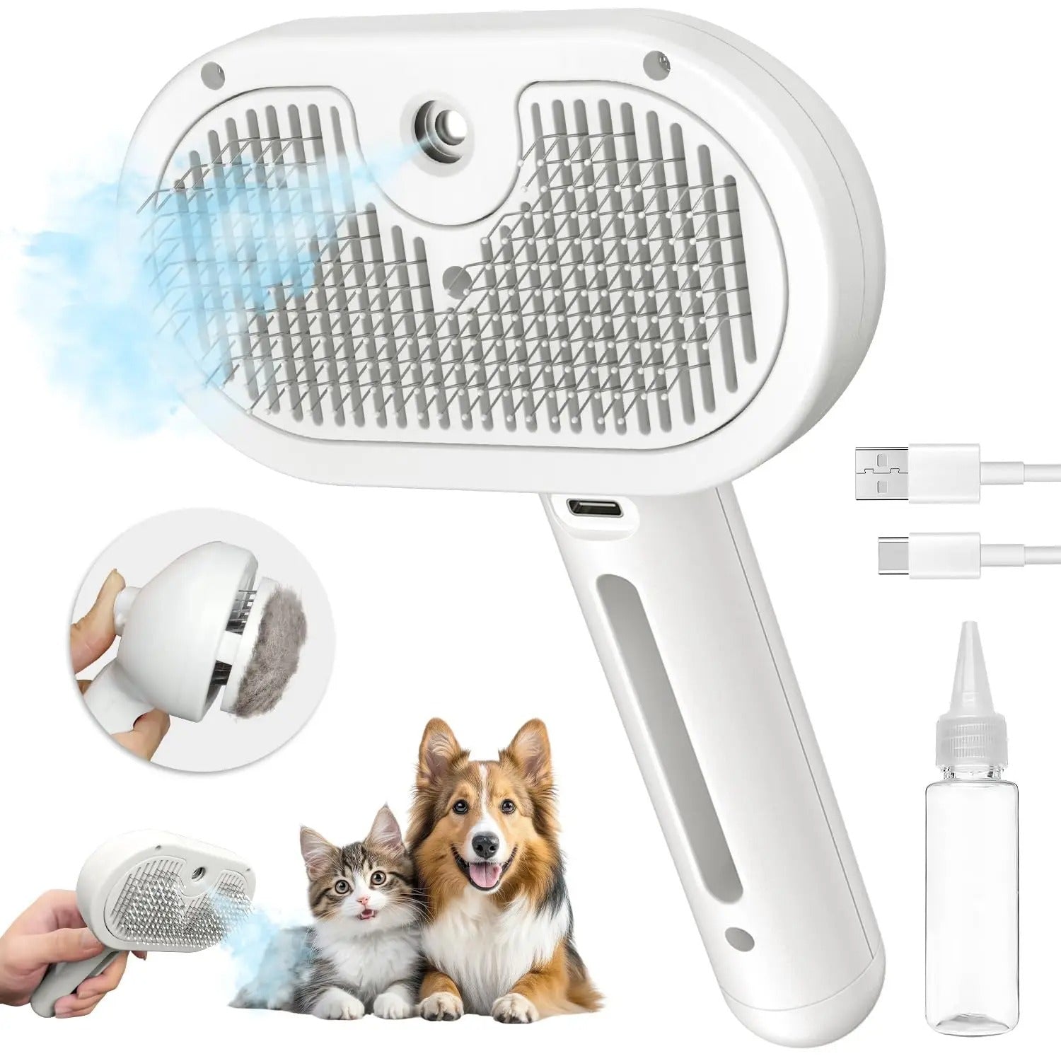 Escova Vaporizadora Para Pets - FC©