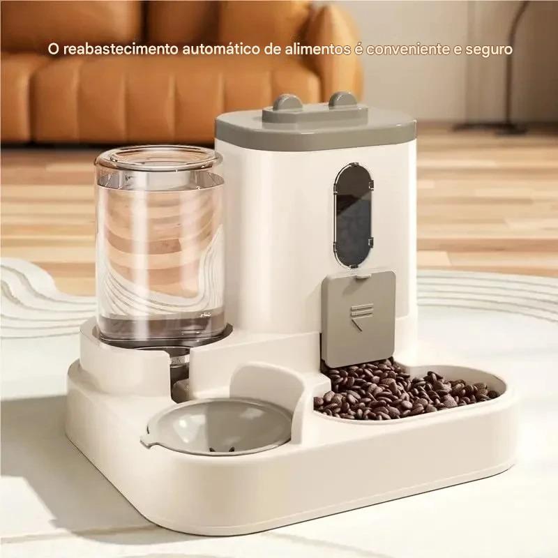 Comedouro Automático e Bebedouro 2 Em 1 DuoFeed AquaPet - FC©