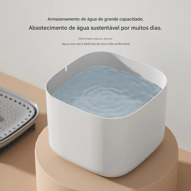 Bebedouro Automático Para Gatos 3L Silencioso Com Filtro USB - FC©