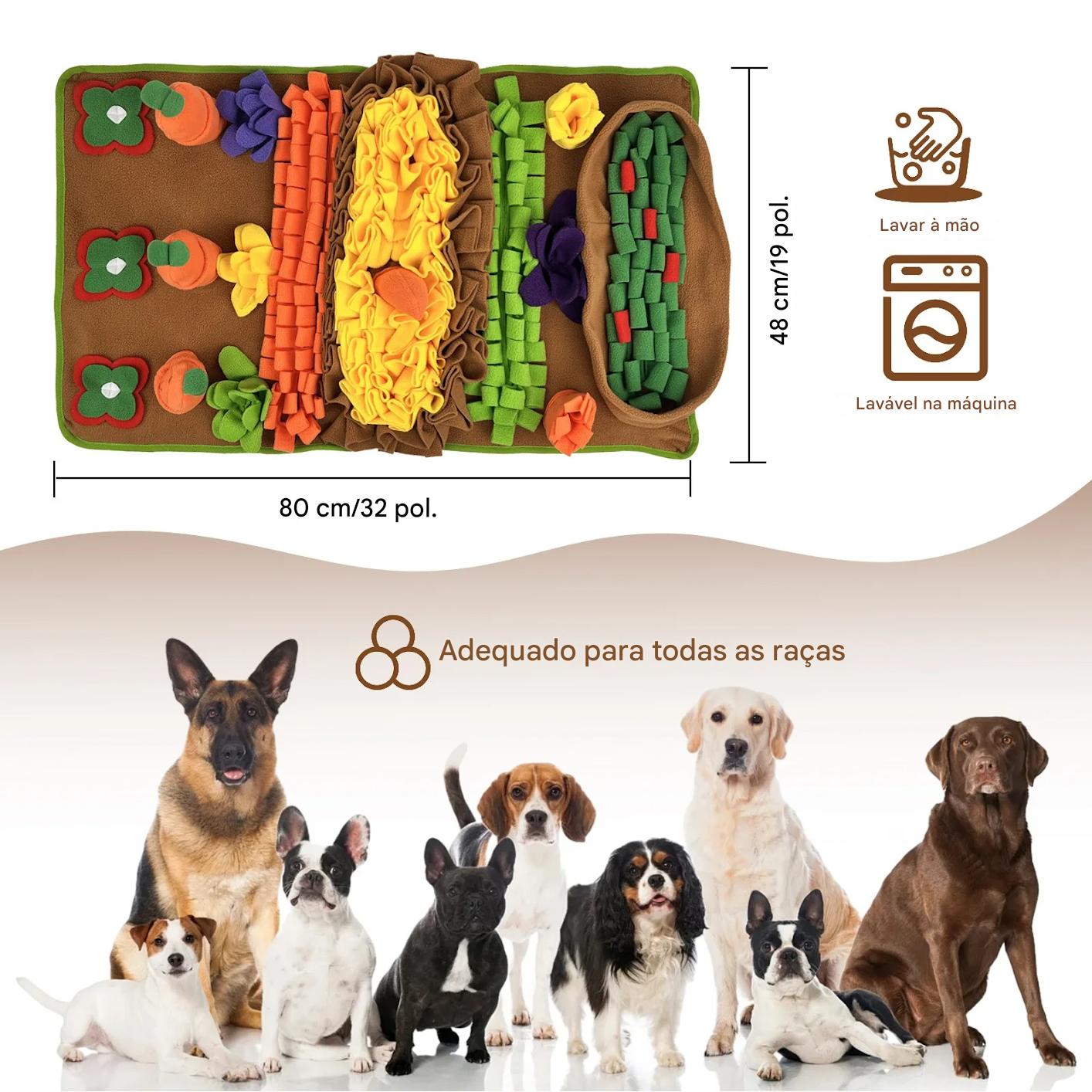 Tapete Farejador Para Cães - Alimentação Lenta - FC©