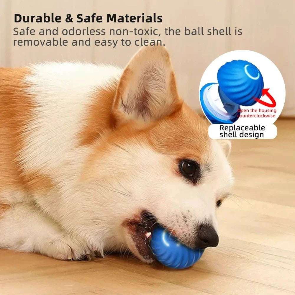 Bola Eletrônica Interativa Móvel USB para Pets – Lupzy™ | Diversão Inteligente e Anti-Tédio