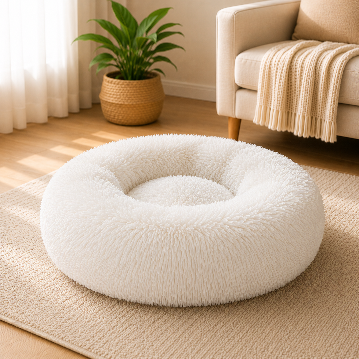 Cama Anti Ansiedade Ninho Materno™ - O Conforto do Colo da Mãe, para Acalmar seu Pet