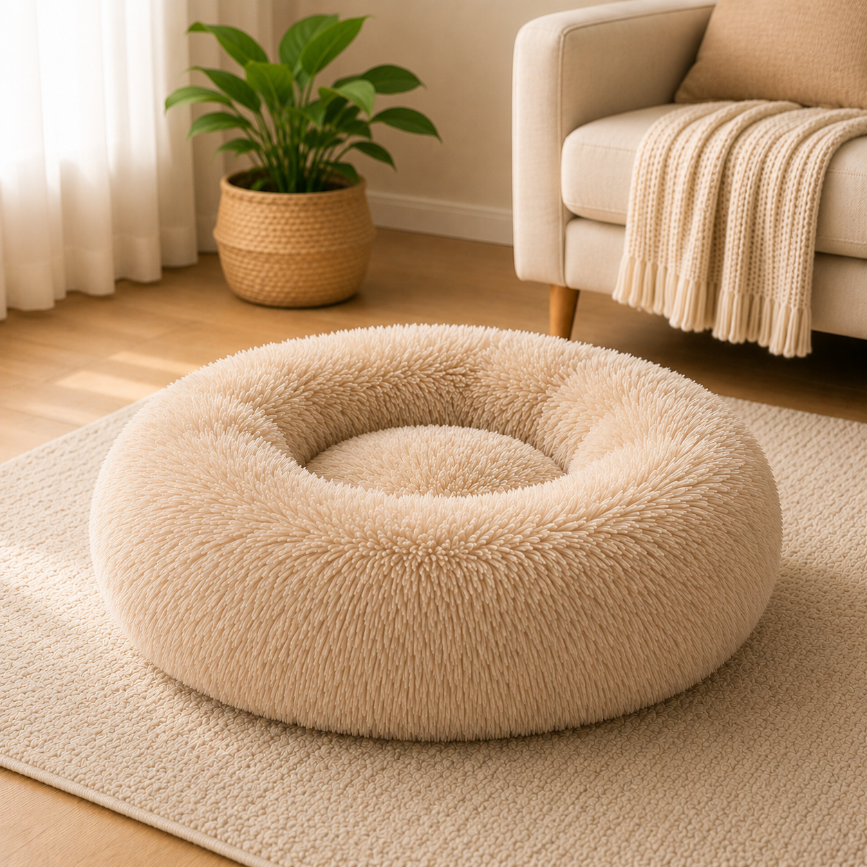 Cama Anti Ansiedade Ninho Materno™ - O Conforto do Colo da Mãe, para Acalmar seu Pet