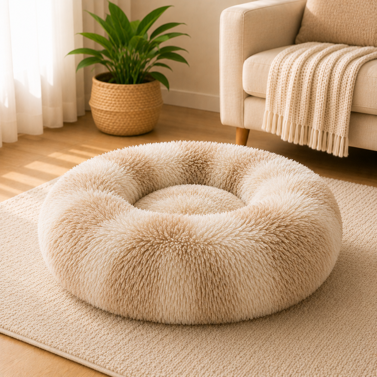 Cama Anti Ansiedade Ninho Materno™ - O Conforto do Colo da Mãe, para Acalmar seu Pet