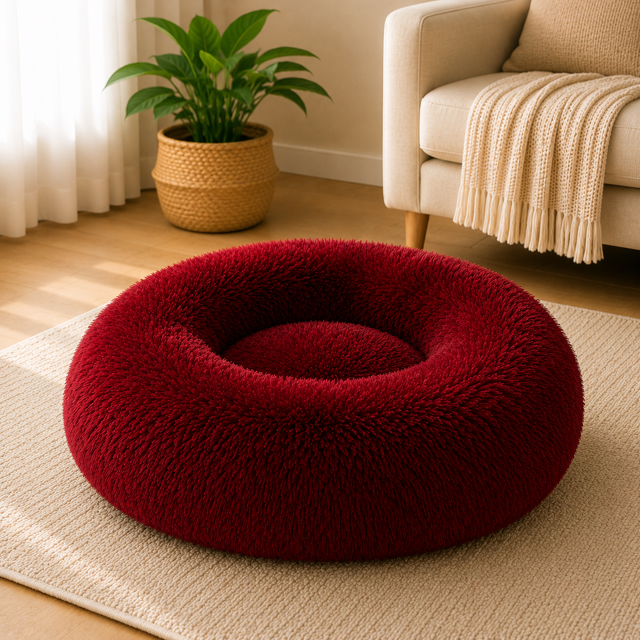 Cama Anti Ansiedade Ninho Materno™ - O Conforto do Colo da Mãe, para Acalmar seu Pet
