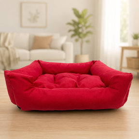 Cama Premium Big Suede Comfort™ - Conforto e Espaço de Verdade Para Cães de Grande Porte
