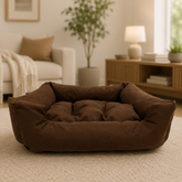 Cama Premium Big Suede Comfort™ - Conforto e Espaço de Verdade Para Cães de Grande Porte