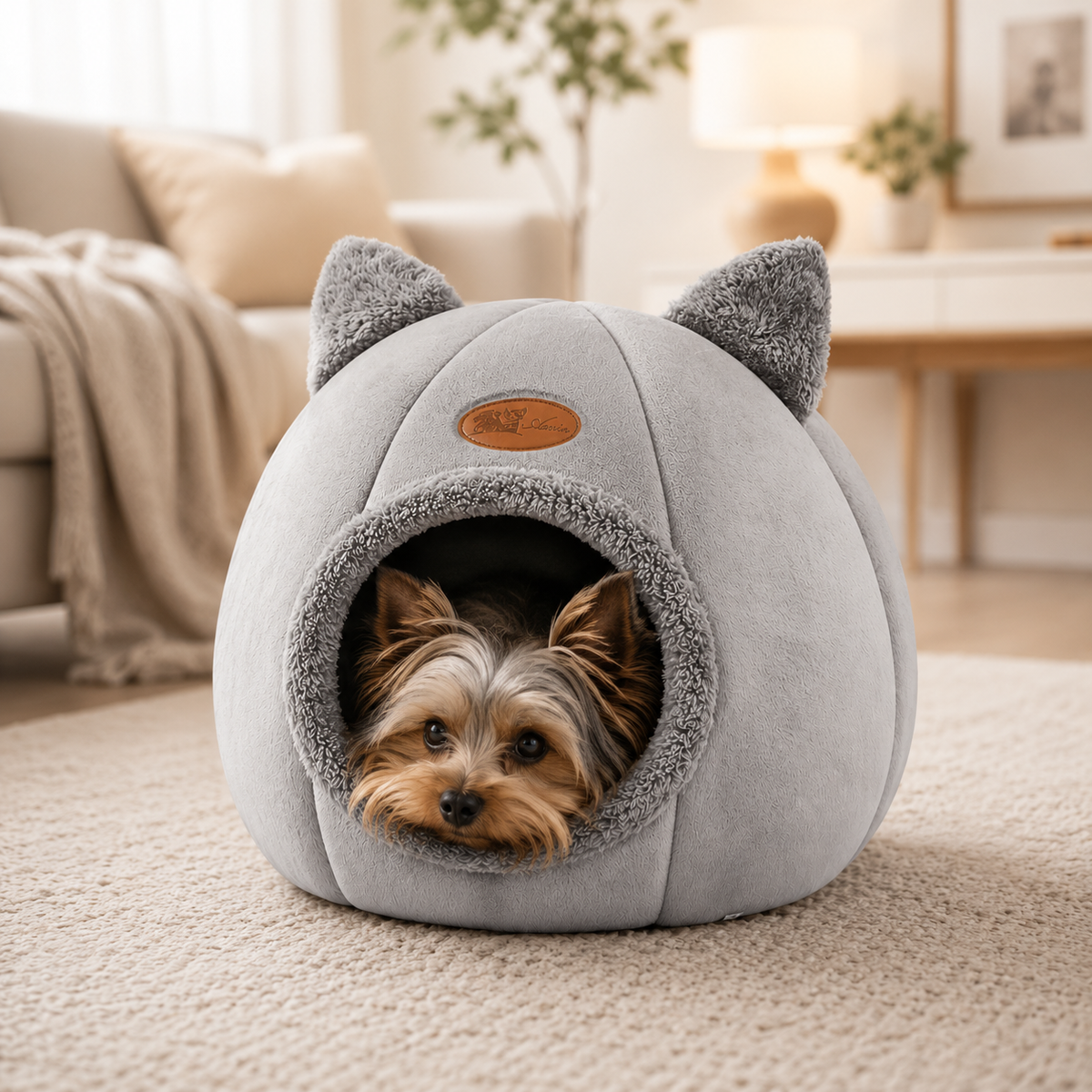 Cama Anti Ansiedade Toca do Miau™ - Perfeita para Aquecer e Proteger seu Pet