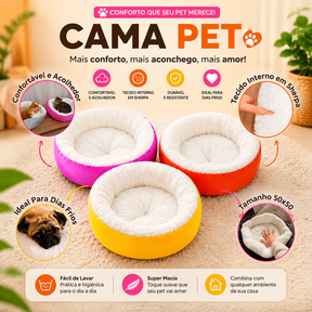 Cama Sherpa Ninho Quentinho™ - Conforto Irresistível Para Dias Frios e Soninhos Tranquilos