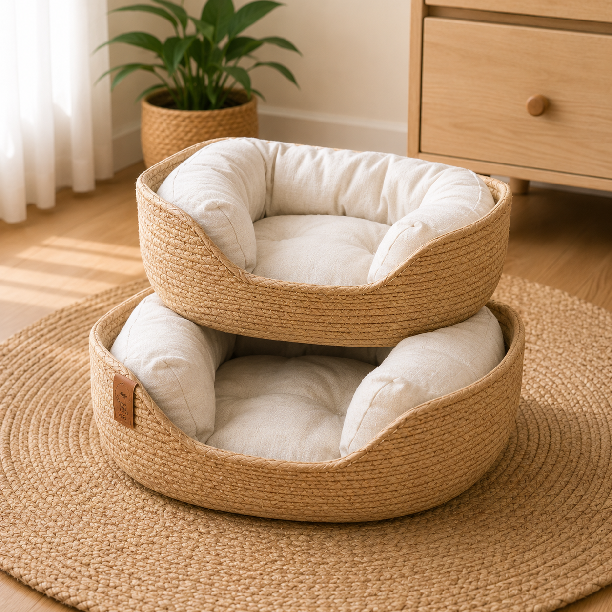 Cama Artesanal de Bambu Elegance™  - Elegância Para sua Casa, Conforto Para o seu Pet