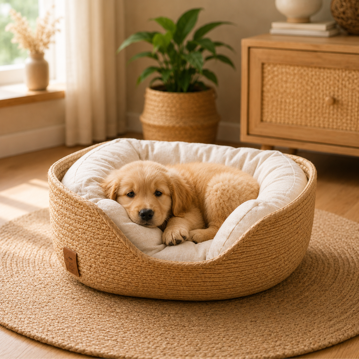 Cama Artesanal de Bambu Elegance™  - Elegância Para sua Casa, Conforto Para o seu Pet