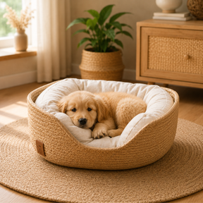Cama Artesanal de Bambu Elegance™  - Elegância Para sua Casa, Conforto Para o seu Pet