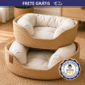 Cama Artesanal de Bambu Elegance™  - Elegância Para sua Casa, Conforto Para o seu Pet
