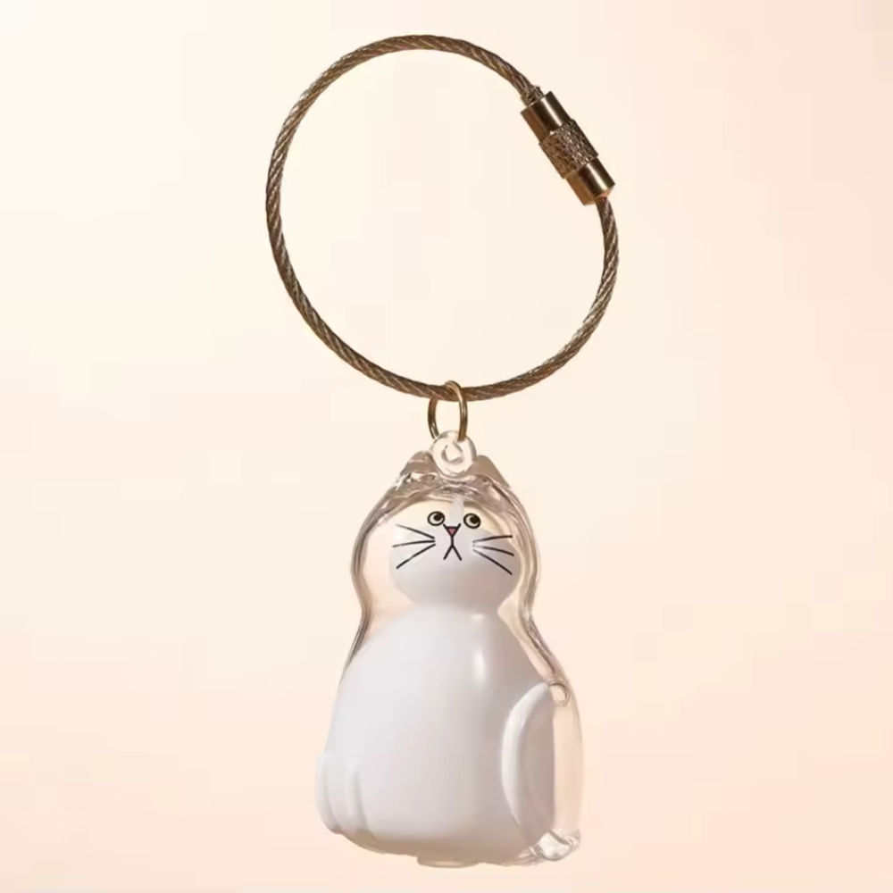 Chaveiro de Acrílico para Pelos de Gatos