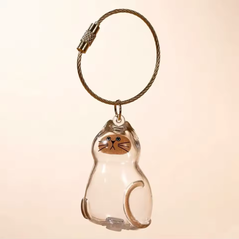 Chaveiro de Acrílico para Pelos de Gatos