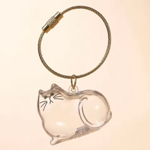 Chaveiro de Acrílico para Pelos de Gatos