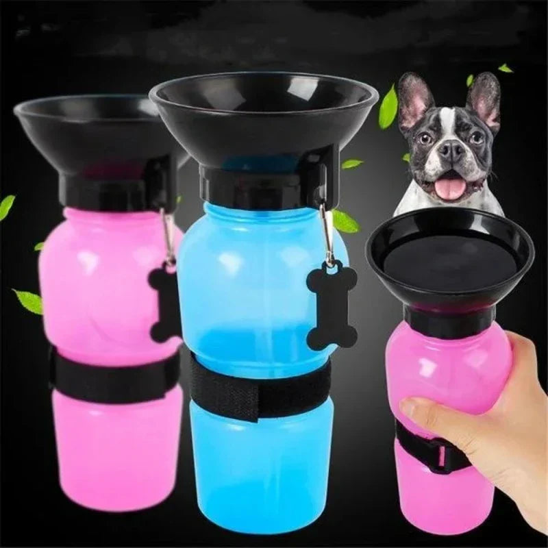 Garrafa Portátil Copinho Pet 500ml para Passeios e Viagens – Lupzy™ | Hidratação Fácil Sem Vazamentos