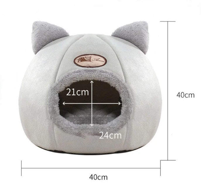 Cama Anti Ansiedade Toca do Miau™ - Perfeita para Aquecer e Proteger seu Pet