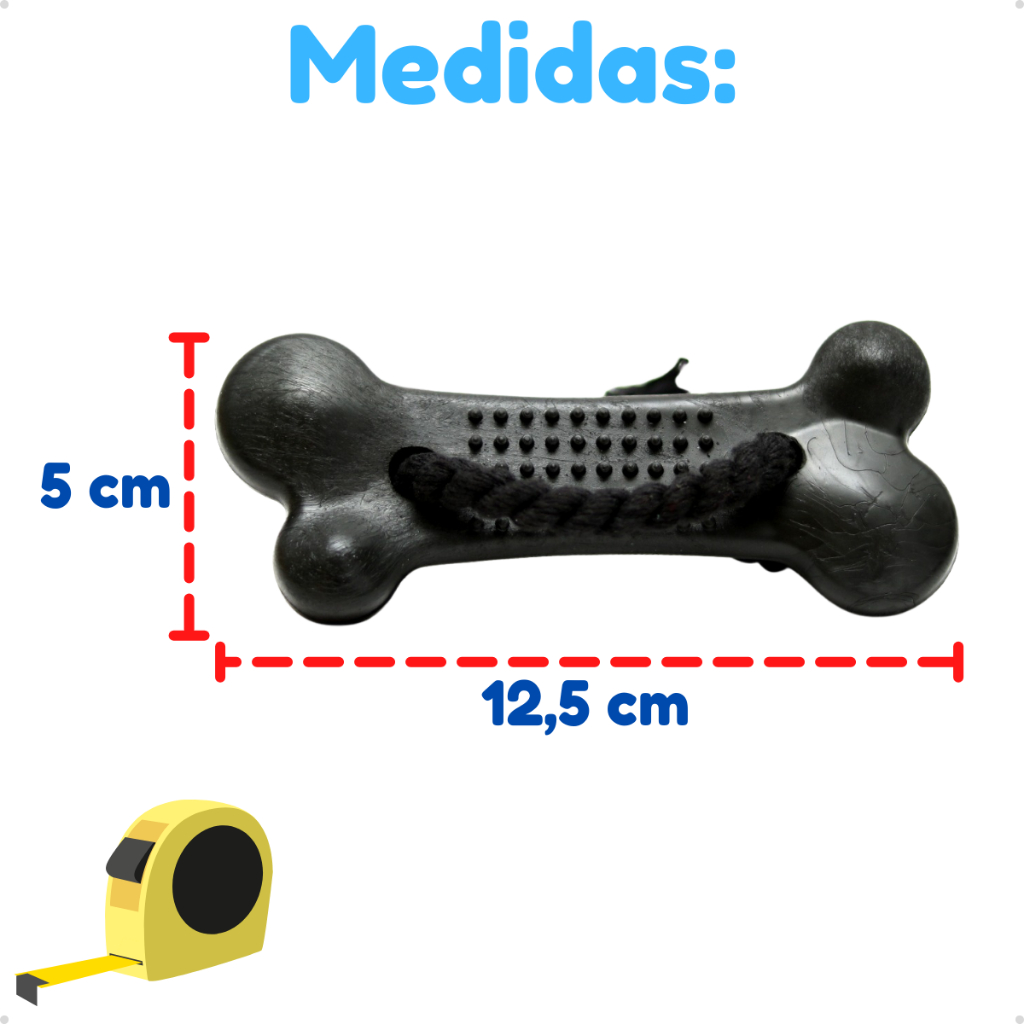 Kit Mordedor Resistente com Pneu, Osso e Bola Cravo para Cães – Lupzy™