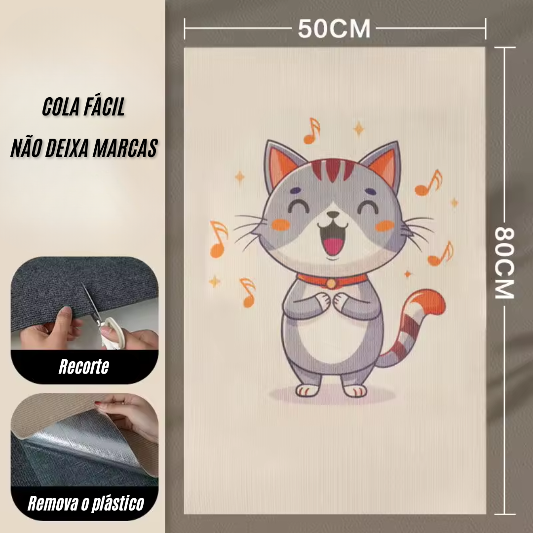 Carpete Adesivo (com Estampa) para Unha de Gatos