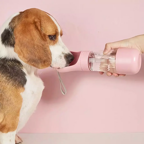 Garrafa De Agua Para Pets 2 Em 1 - Comedouro Portátil - FC©