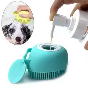 Luva De Banho Para Cães Silicone Macio PuppySoft - FC©