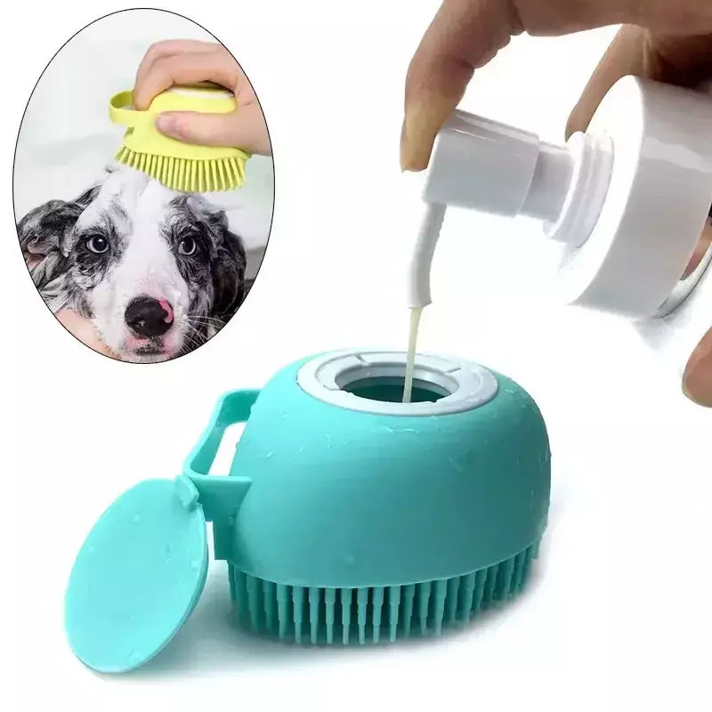 Luva De Banho Para Cães Silicone Macio PuppySoft - FC©