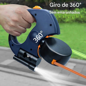 Guia Retrátil Dupla Com Luz LED Saco Para Fezes - FC©