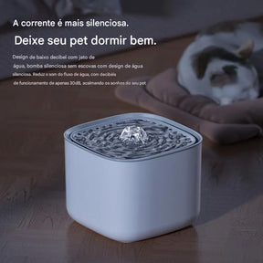 Bebedouro Automático Para Gatos 3L Silencioso Com Filtro USB -  FC©