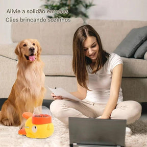 Comedouro Lento Pet - Retarda Alimentação Pato Snack - FC©