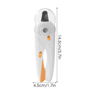 Cortador de Unhas com LED Profissional + Lixa e Tesoura para Cachorro e Gato Antiderrapante Snouty™